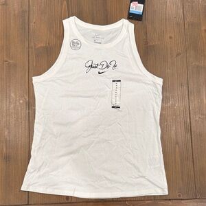 Nike Cream Tank Top with Black Logo